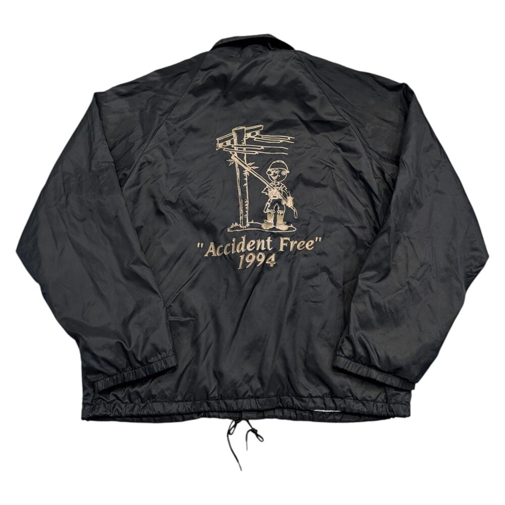 1994 "Accident  Free" SCE&G Satin Nylon Windbreaker